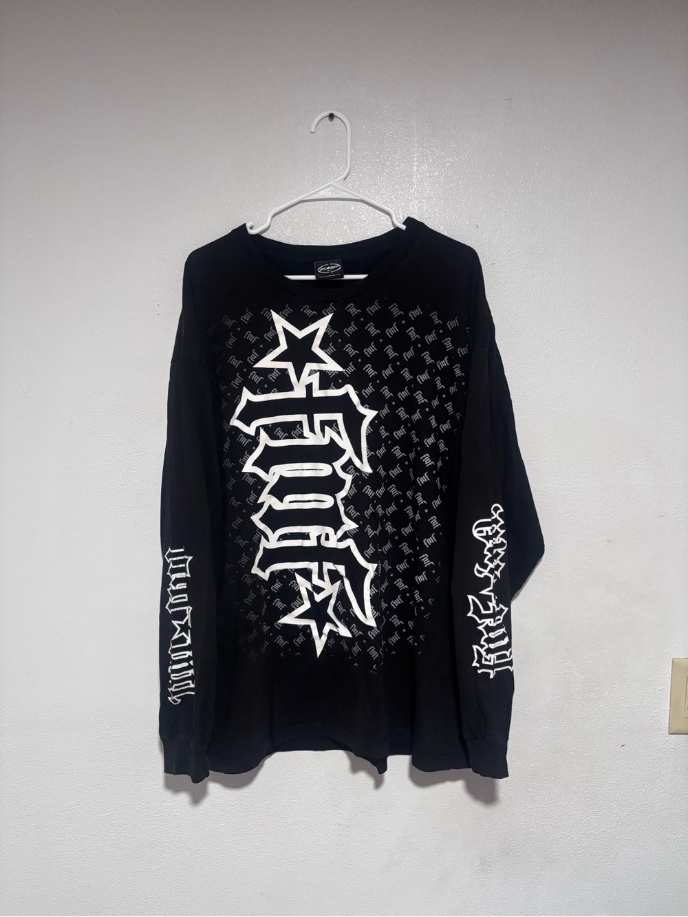 Men’s FMF black long sleeve with white graphic